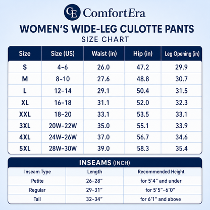 ComfortEra™ Flattering Soft Linen Palazzo Pants