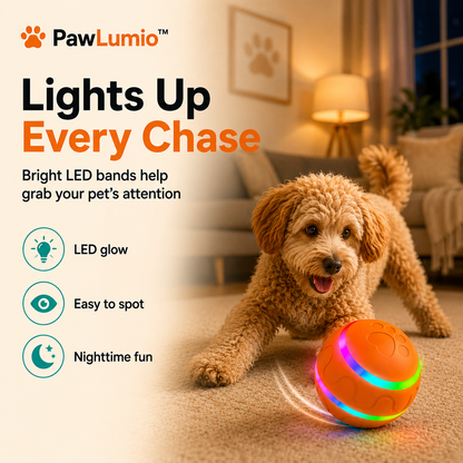 PawLumio™ GlowZoom Ball – Interactive LED Dog Toy