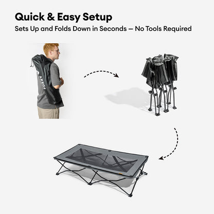Foldable Elevated Dog Bed Portable Cooling Dog Cot for Camping - Urban Roaming