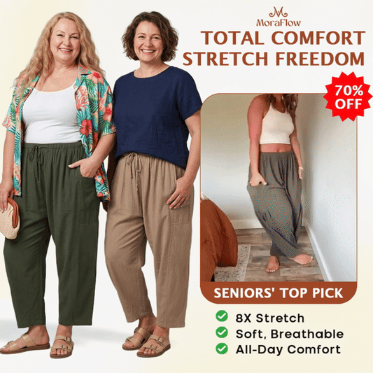 BreezyFlow Women's Lightweight Linen Wide Leg Cargo Pants - video fallback gif 1