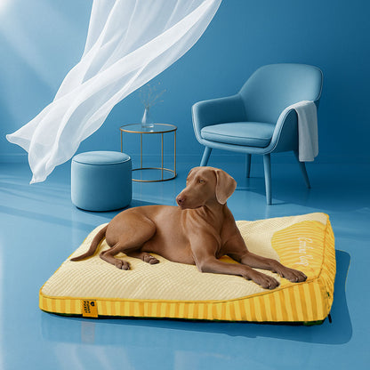 Extra Large Cooling Washable Rectangle Orthopedic Dog Bed - Home Office