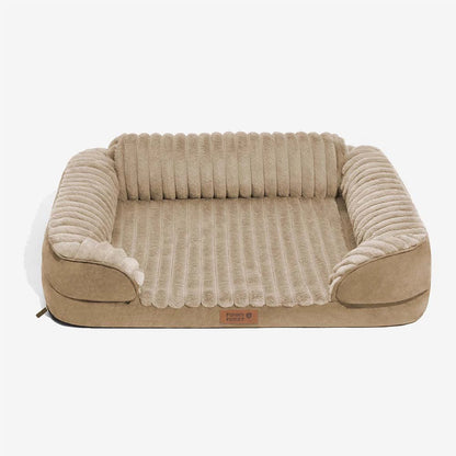Fluffy Plush Orthopedic Washable Bolster Dog Bed - ComfyPaws