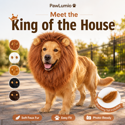 RoarPaws™ Lion Mane Costume for Dogs