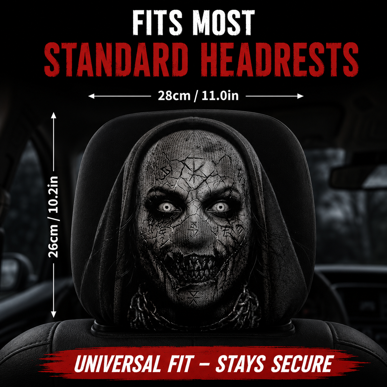 GhostRide™ Spooky Car Headrest Covers