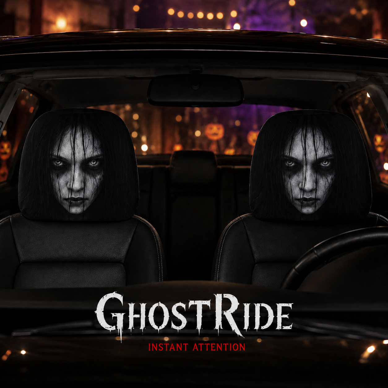 GhostRide™ Spooky Car Headrest Covers