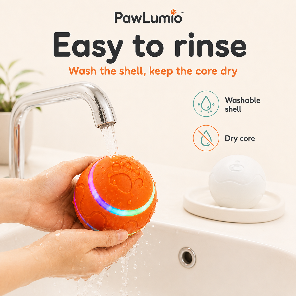 PawLumio™ GlowZoom Ball – Interactive LED Dog Toy