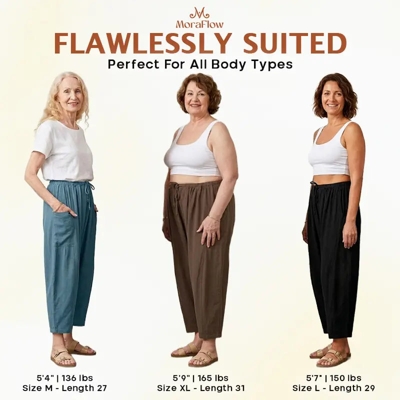 BreezyFlow Women's Lightweight Linen Wide Leg Cargo Pants - image 6