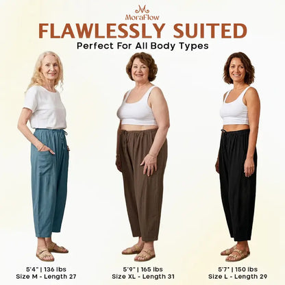 BreezyFlow Women's Lightweight Linen Wide Leg Cargo Pants - image 6