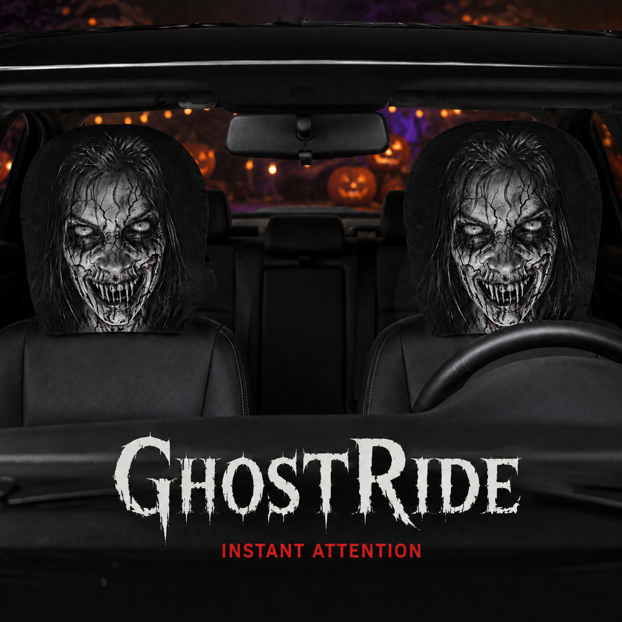 GhostRide™ Spooky Car Headrest Covers
