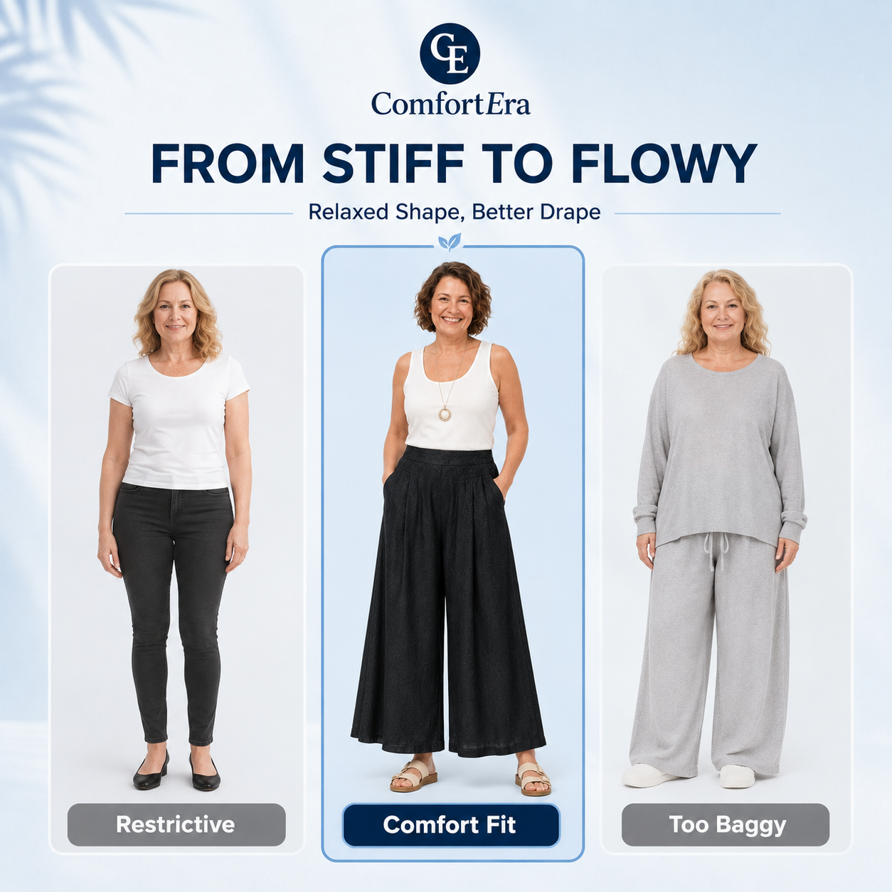 ComfortEra™ Flattering Soft Linen Palazzo Pants
