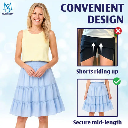MuseSkort™ High-Waisted Tiered Ruffle Skort