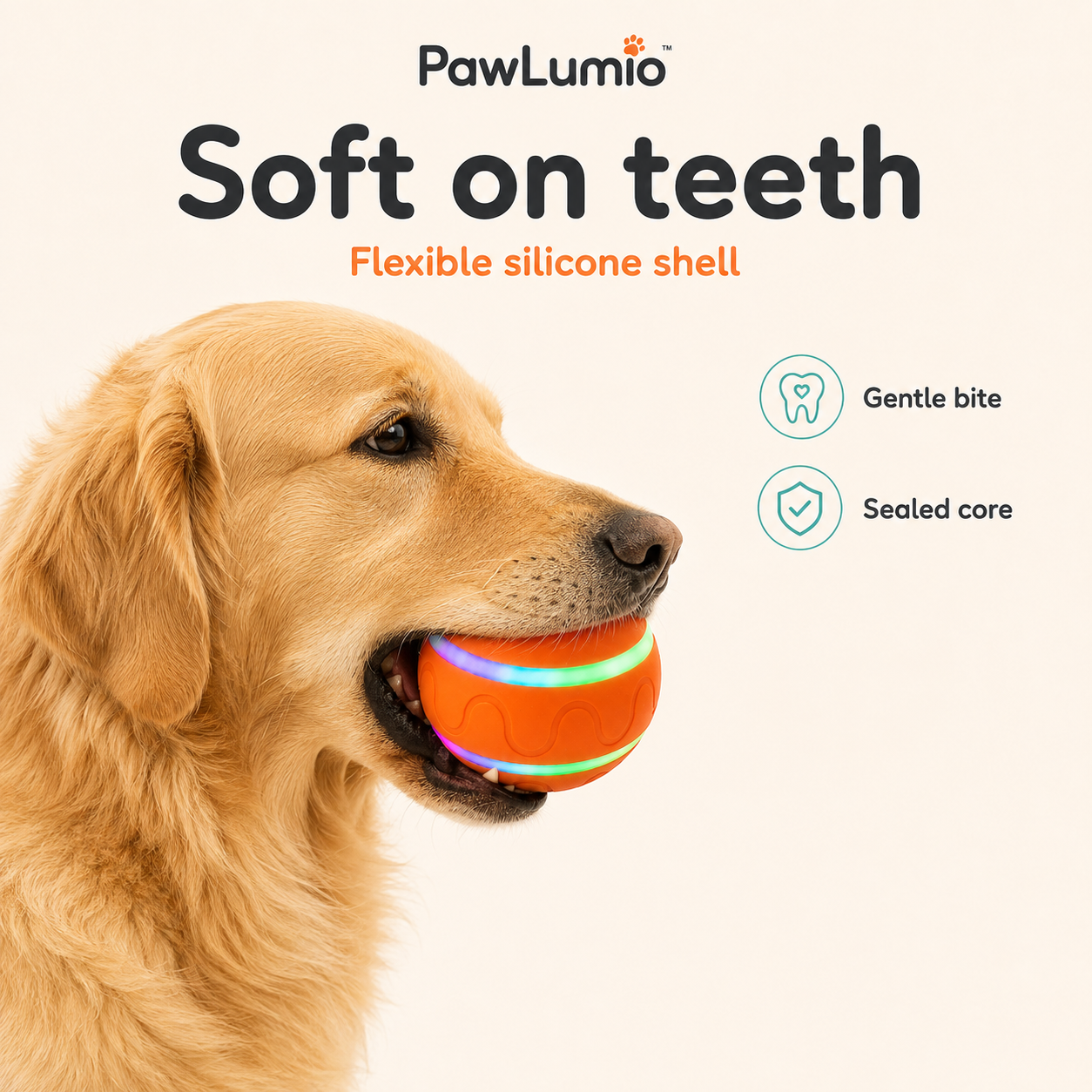 PawLumio™ GlowZoom Ball – Interactive LED Dog Toy