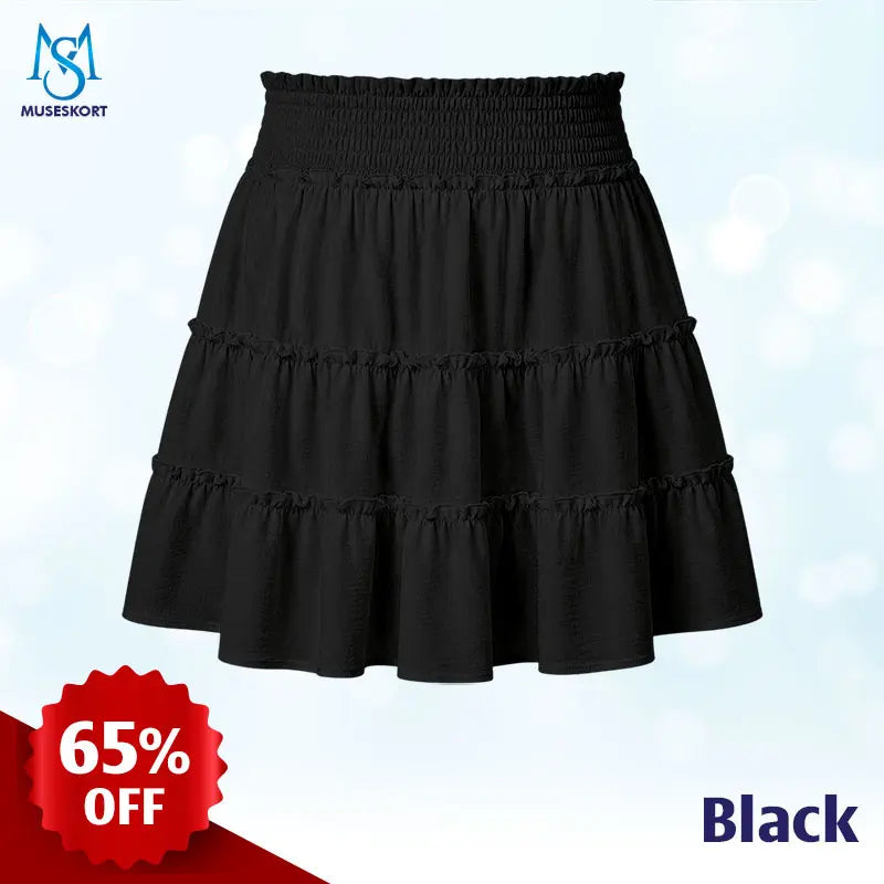 MuseSkort™ High-Waisted Tiered Ruffle Skort