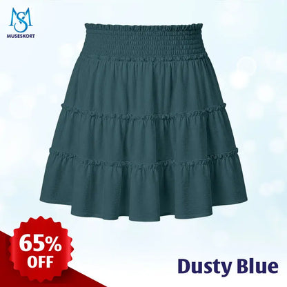 MuseSkort™ High-Waisted Tiered Ruffle Skort
