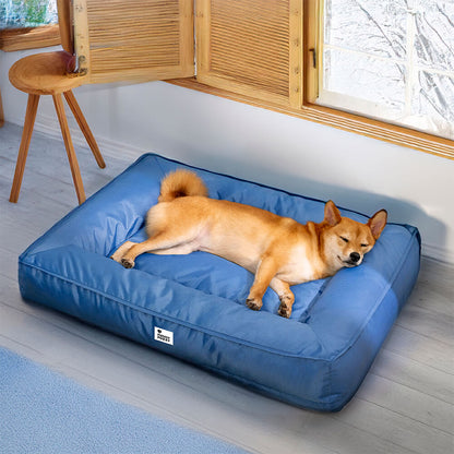 Fully Orthopedic Surround Support Waterproof Large Dog Bed for Crate