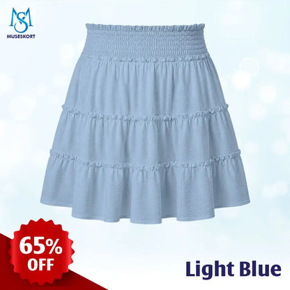 MuseSkort™ High-Waisted Tiered Ruffle Skort