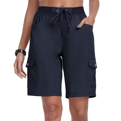 CargoEase - Women 6 Pockets Lightweight Hiking Cargo Shorts