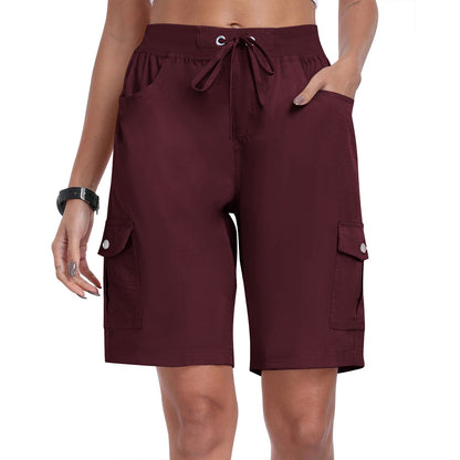 CargoEase - Women 6 Pockets Lightweight Hiking Cargo Shorts