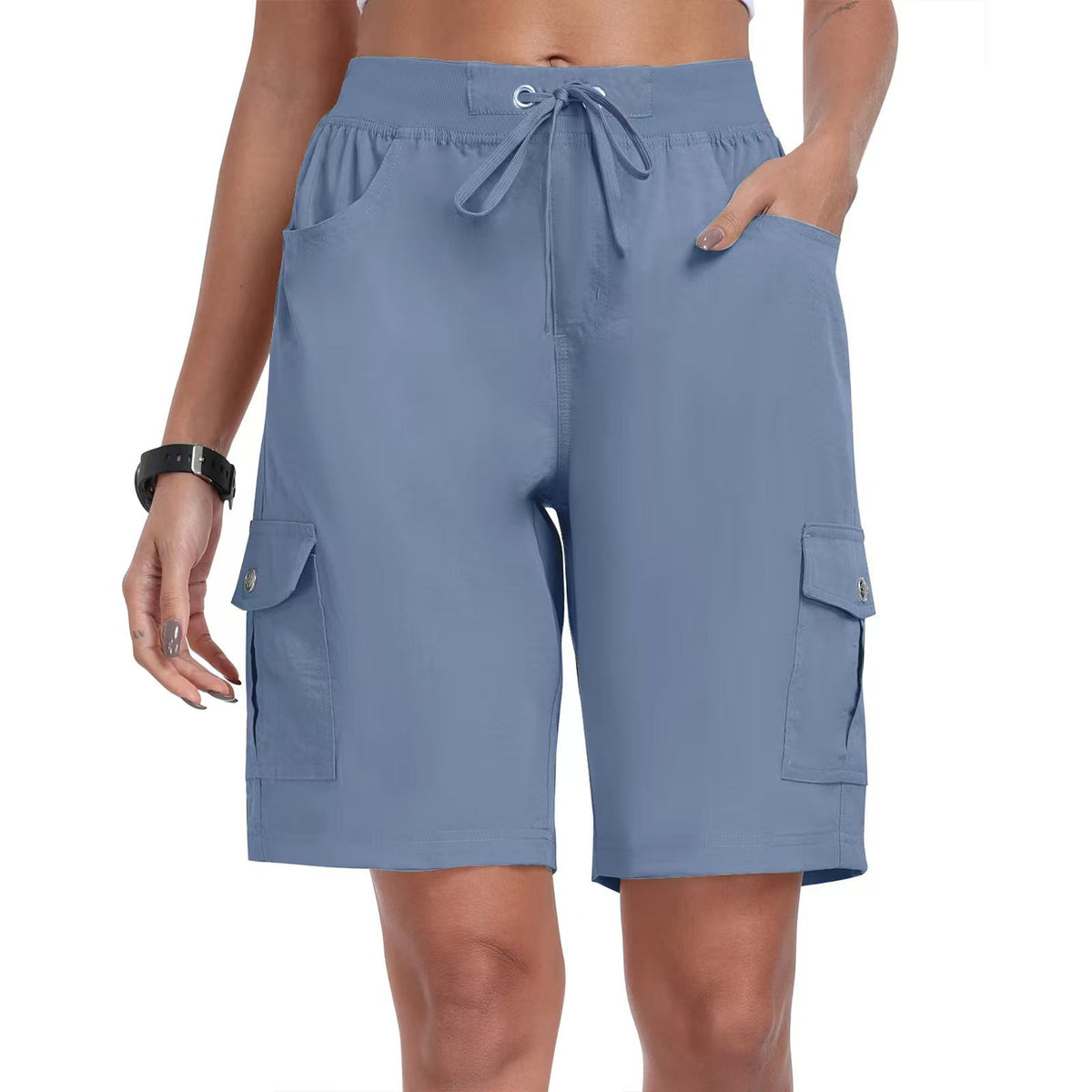 CargoEase - Women 6 Pockets Lightweight Hiking Cargo Shorts