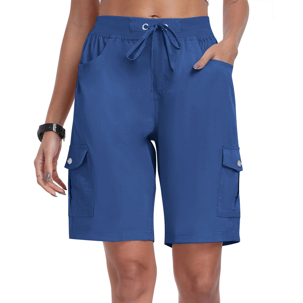 CargoEase - Women 6 Pockets Lightweight Hiking Cargo Shorts