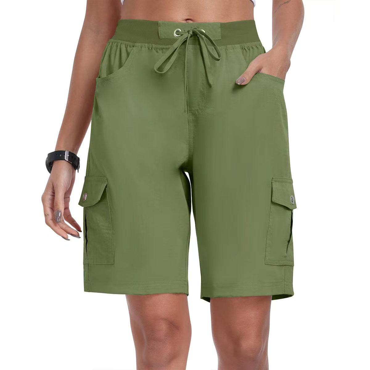 CargoEase - Women 6 Pockets Lightweight Hiking Cargo Shorts