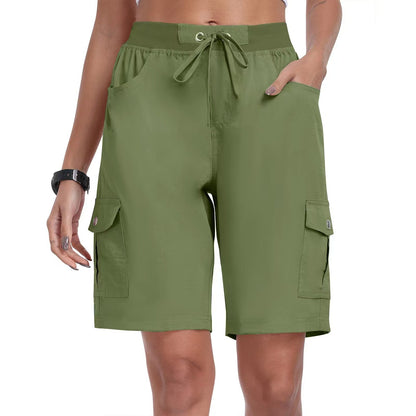 CargoEase - Women 6 Pockets Lightweight Hiking Cargo Shorts