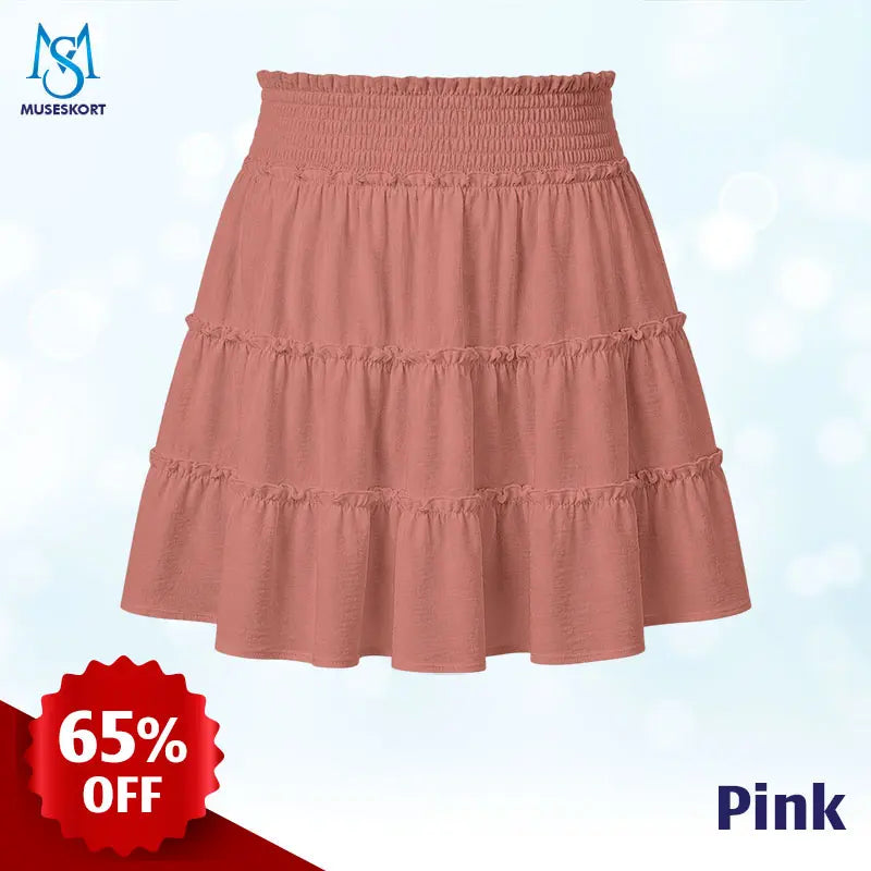MuseSkort™ High-Waisted Tiered Ruffle Skort