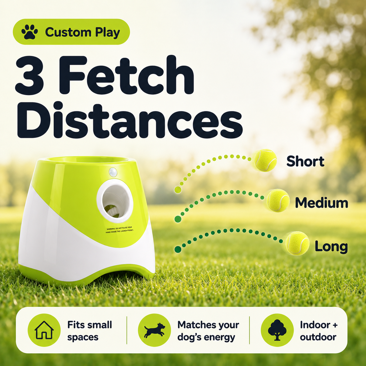 PawLumio FetchMate™ Automatic Dog Ball Launcher