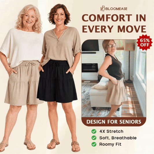 BloomEase flowy stretch shorts overview