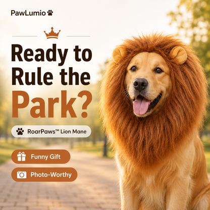 RoarPaws™ Lion Mane Costume for Dogs