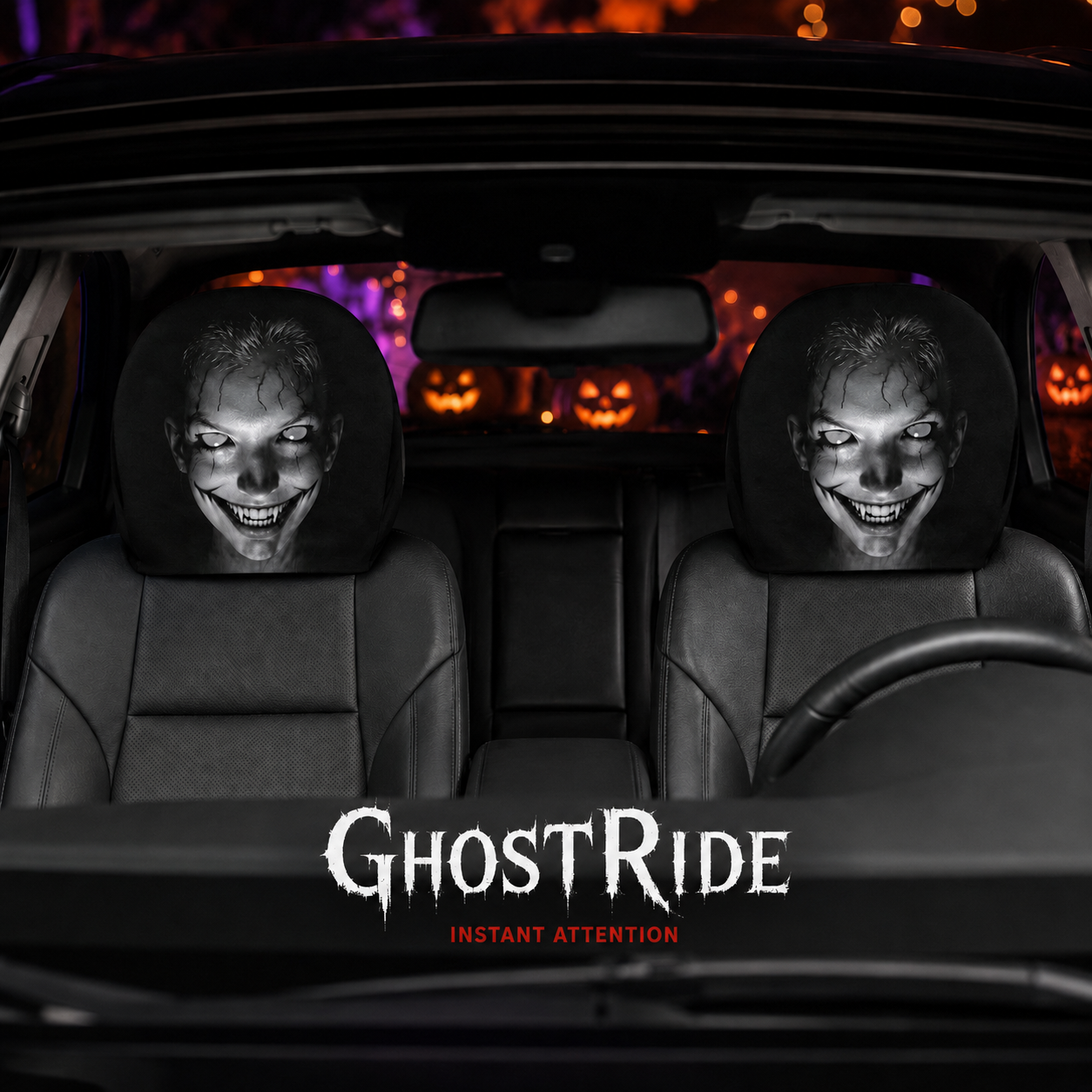 GhostRide™ Spooky Car Headrest Covers