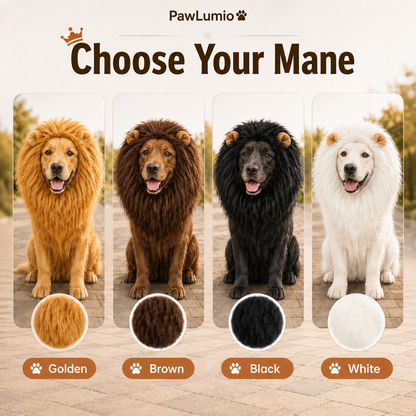 RoarPaws™ Lion Mane Costume for Dogs