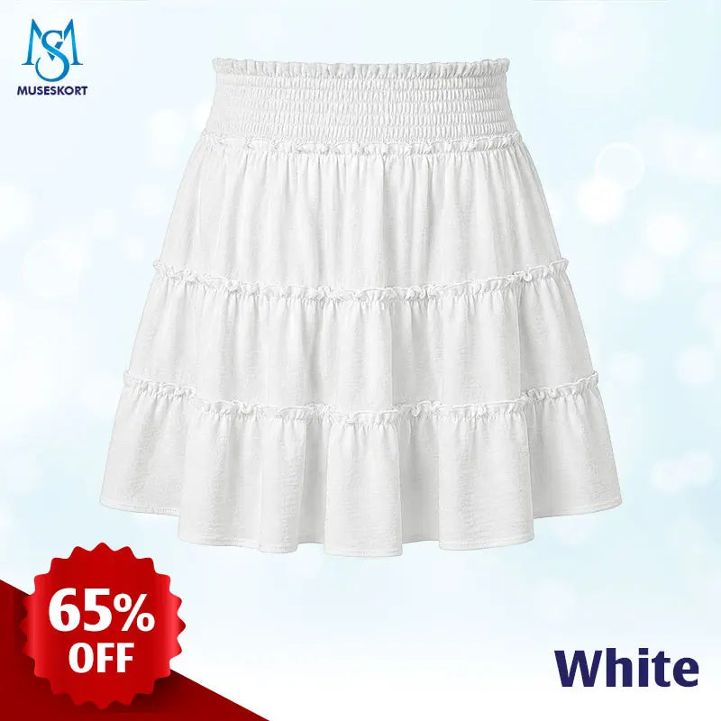 MuseSkort™ High-Waisted Tiered Ruffle Skort