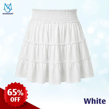 MuseSkort™ High-Waisted Tiered Ruffle Skort